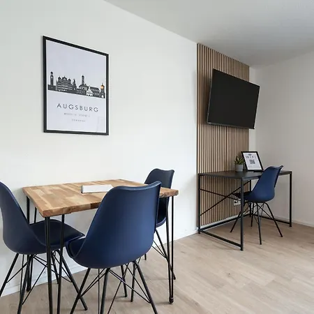 Neu Mozarthaus Center Netflix Arbeitsplatz Apartment Augsburg Exterior photo