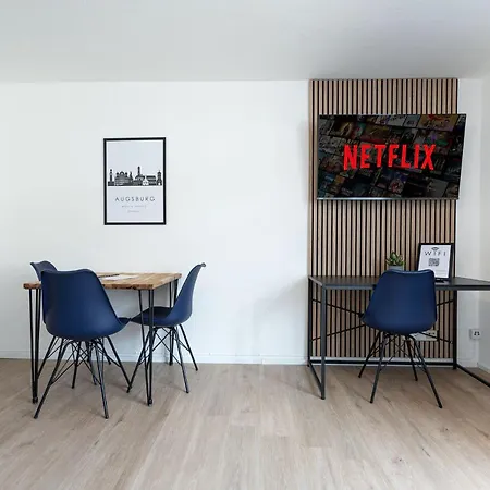 Neu Mozarthaus Center Netflix Arbeitsplatz Apartment Augsburg Exterior photo